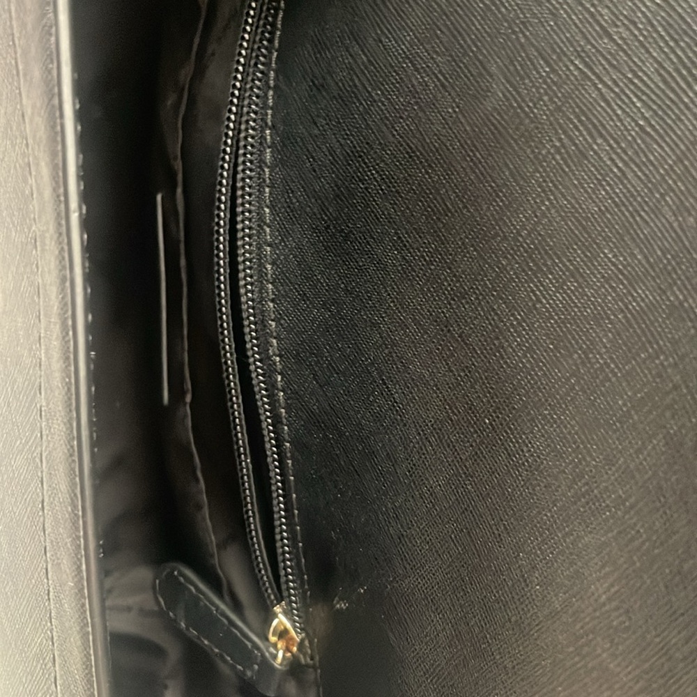 Michael Kors Black And Gold Small Top Handle Purse - Picture 8 of 8